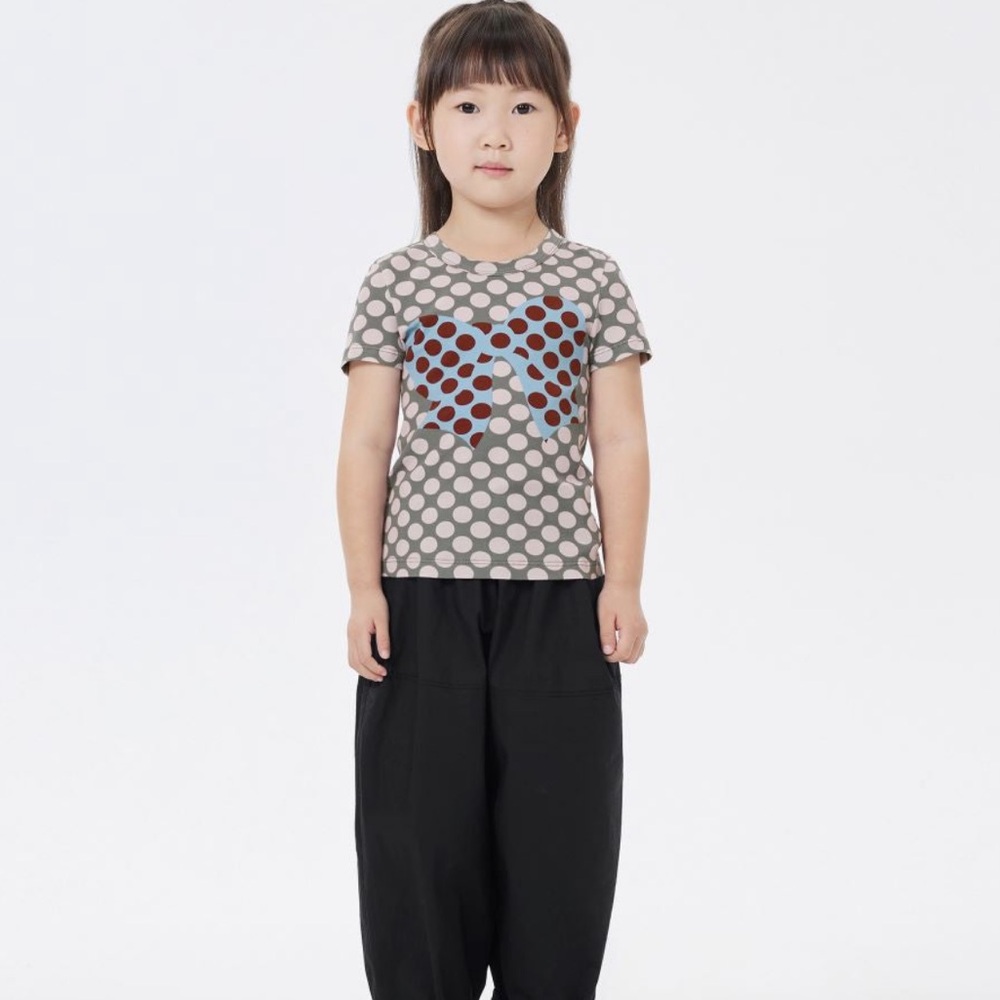 JNBY polka dot bow tshirt